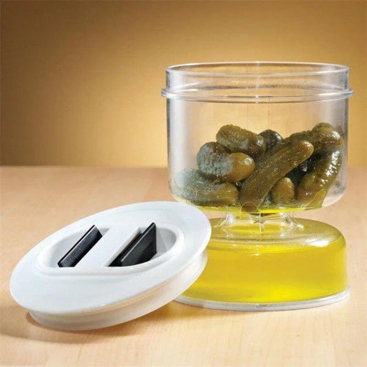Versatile Hourglass Pickle Jar - Perfect for All Your Pickling Needs